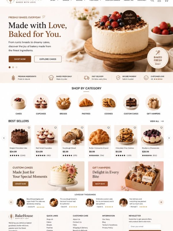 bakery website