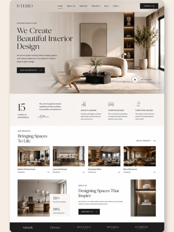 interior design website